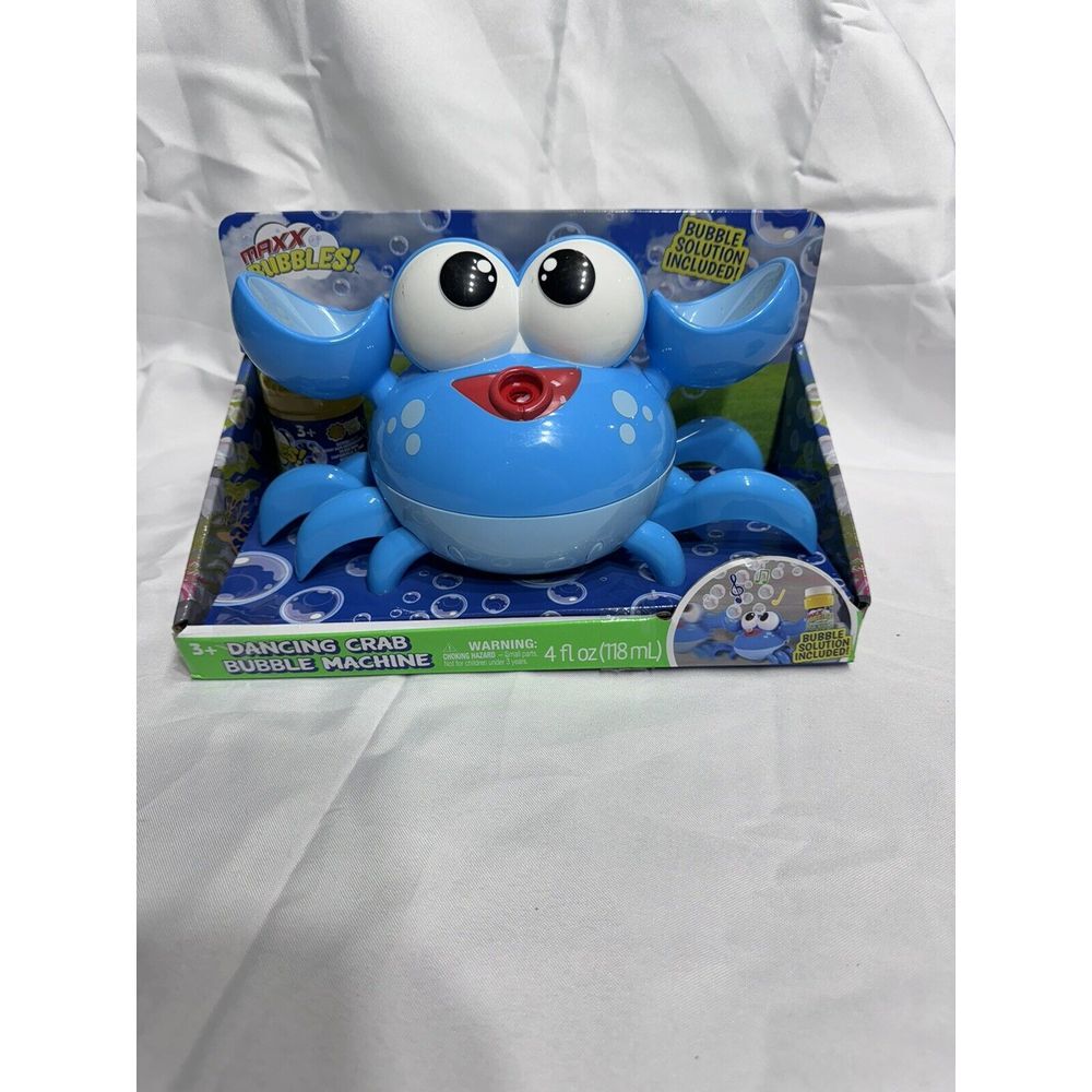 Maxx Bubbles! Dancing Crab‎ Bubble Machine Moves Side To Side And Plays Music